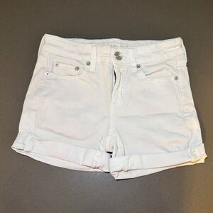 American Eagle White Jean Short- Size 0